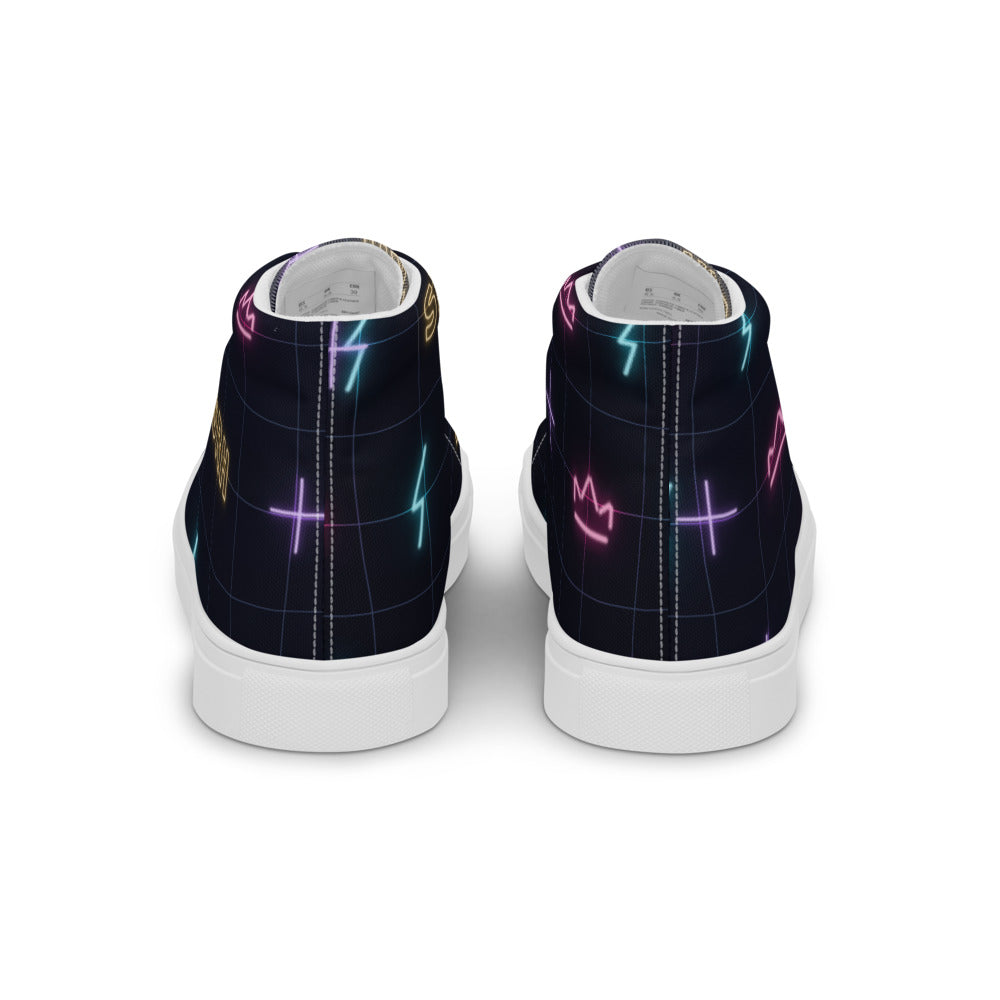 Zapatillas Altas Neón — vista trasera