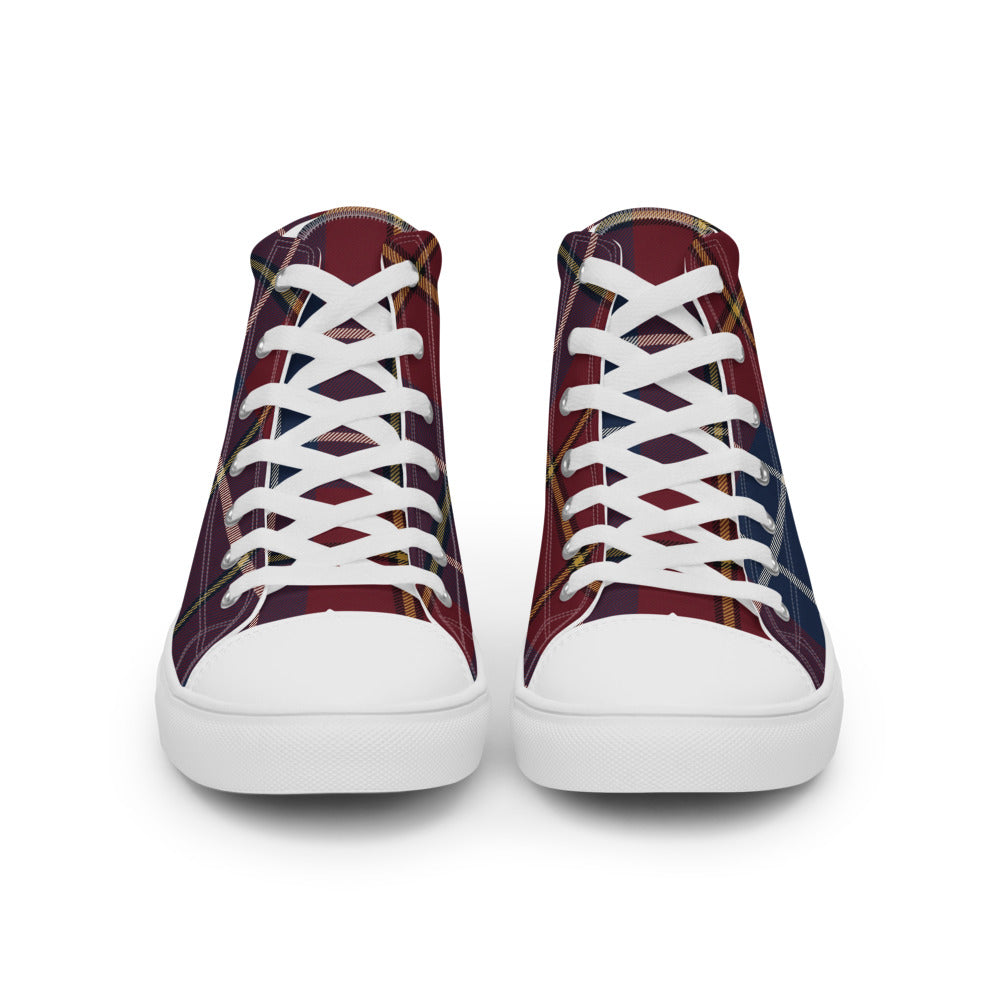 Vista frontal — Zapatillas Altas Tartán