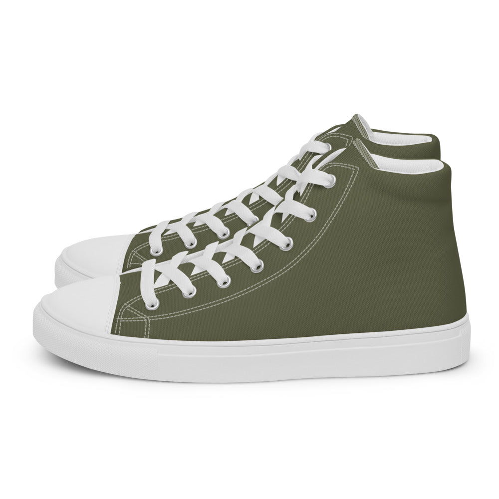 Zapatillas Altas Essential Hombre — Verde Oliva