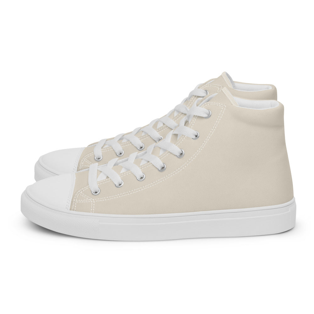 Zapatillas Altas Essential Hombre — Crema