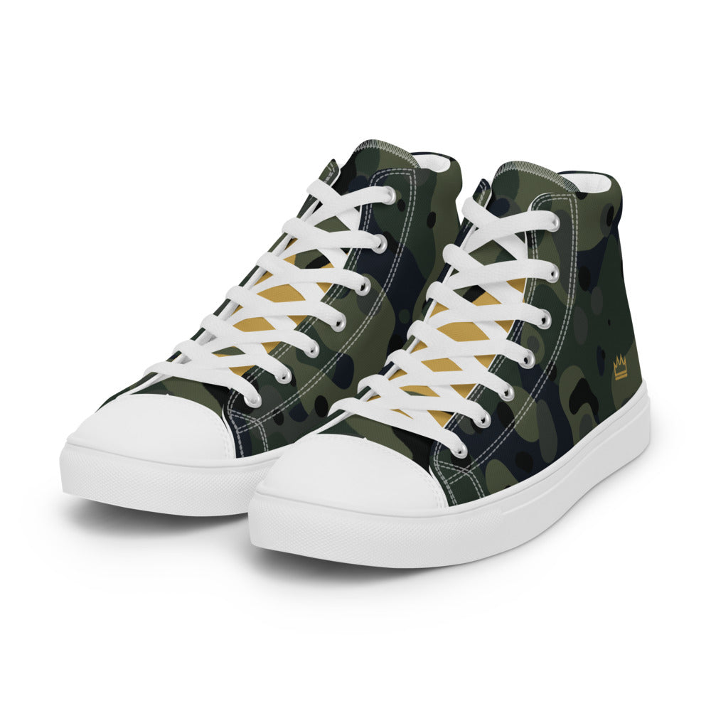 Zapatillas altas Camo Real — tres cuartos