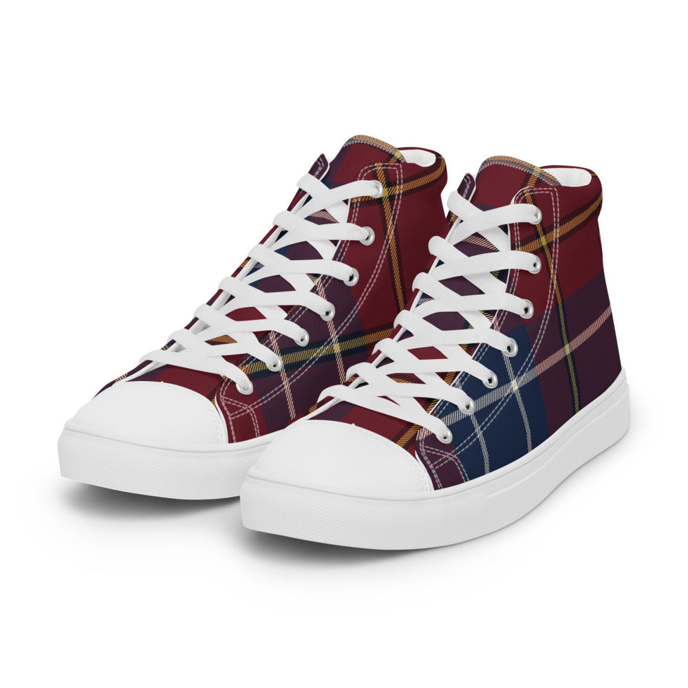 Vista tres cuartos — Zapatillas Altas Tartán
