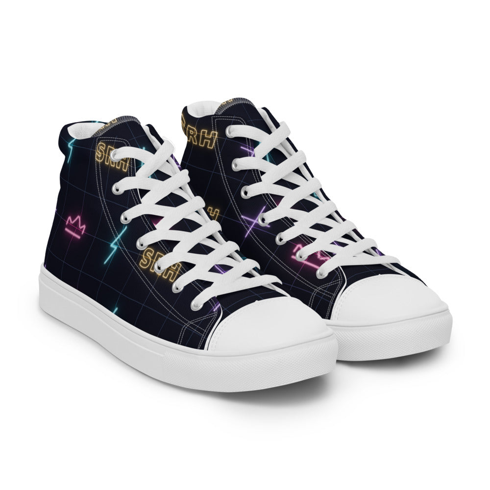 Zapatillas Altas Neón — vista frontal derecha