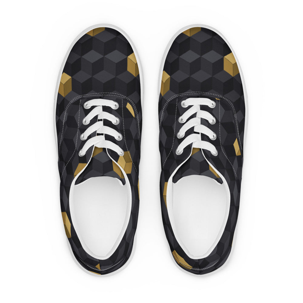 Zapatillas Lona Isométrica hombre — par de frente