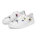 Zapatillas de lona blancas con salpicaduras de pintura