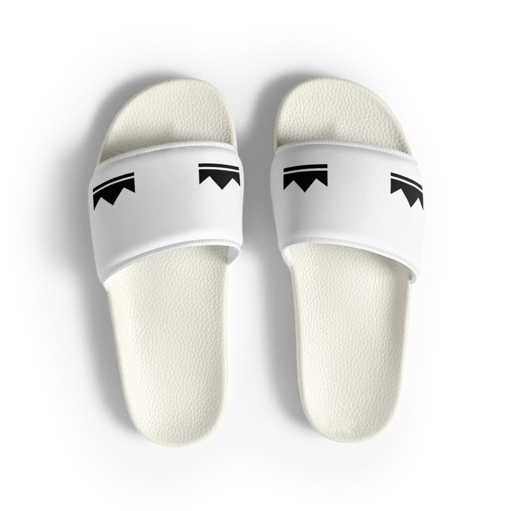 Street Royalty | Slides Hombre — Crown Monogram Blancas