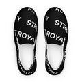 Street Royalty | Zapatillas Slip-On Hombre — Diagonal Negras