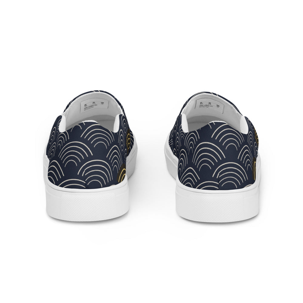 Zapatillas Slip-On Seigaiha Real hombre — vista trasera