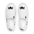 Street Royalty | Zapatillas Slip-On Hombre — Crown Monogram Blancas