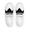 Street Royalty | Zapatillas Slip-On Hombre — Crown Classic Blancas