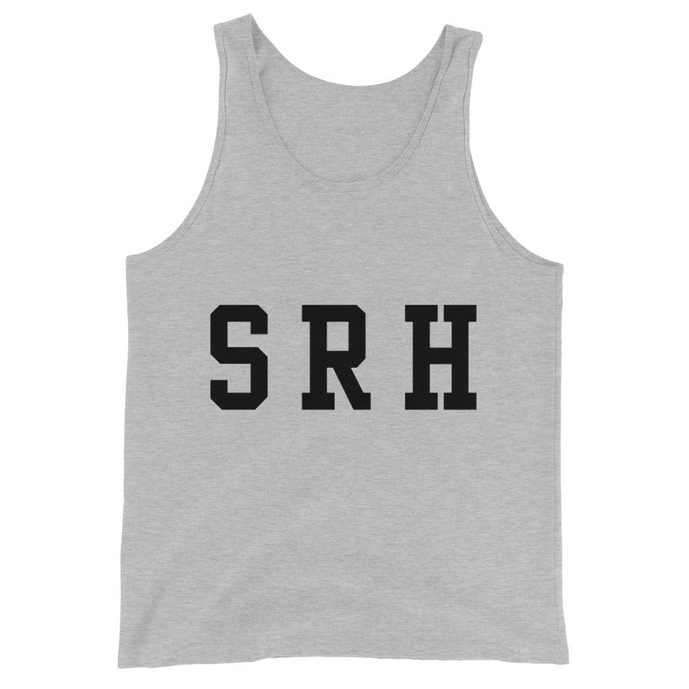 Camiseta de Tirantes SRH Varsity color gris atlético, vista plana