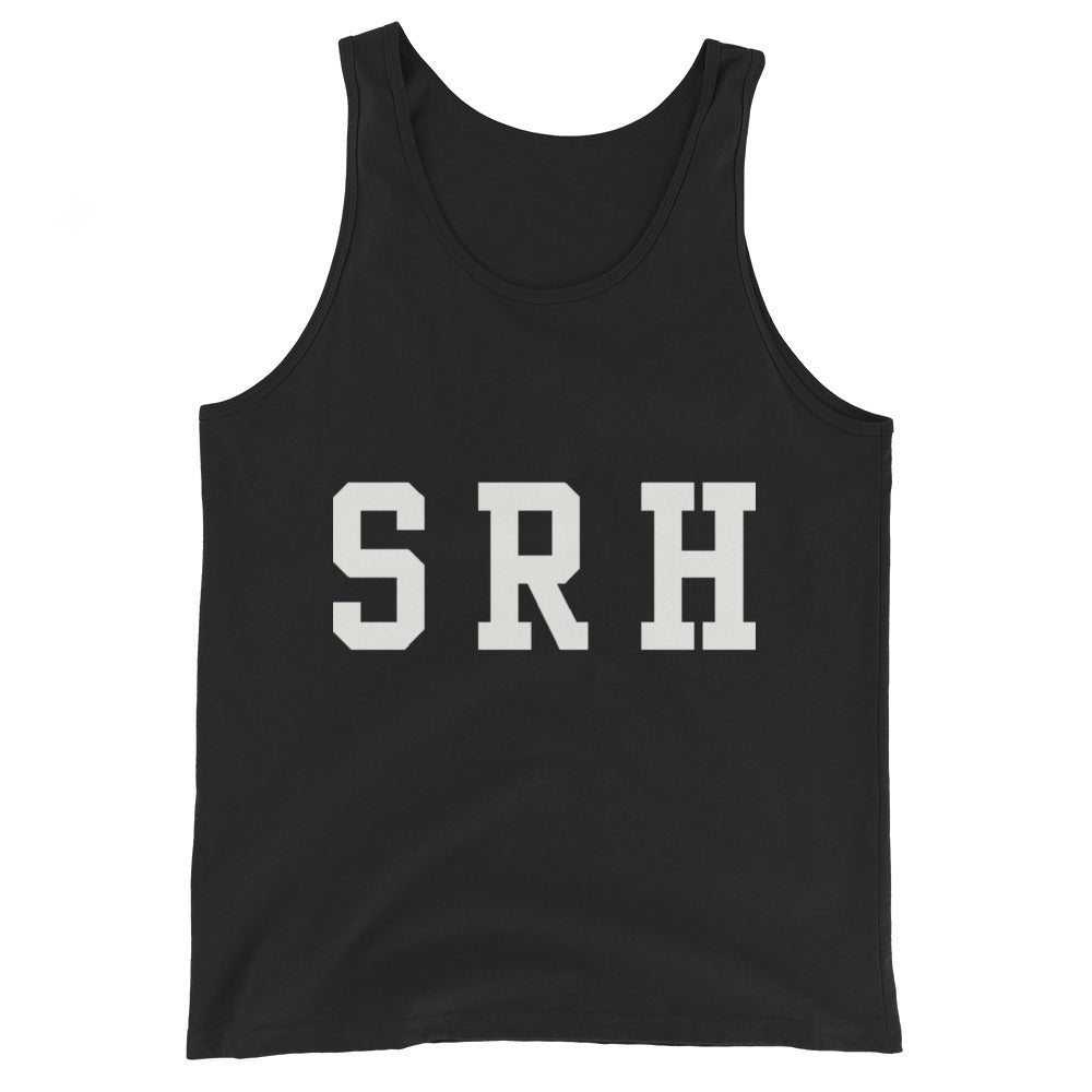 Camiseta de Tirantes SRH Varsity color negro, vista plana