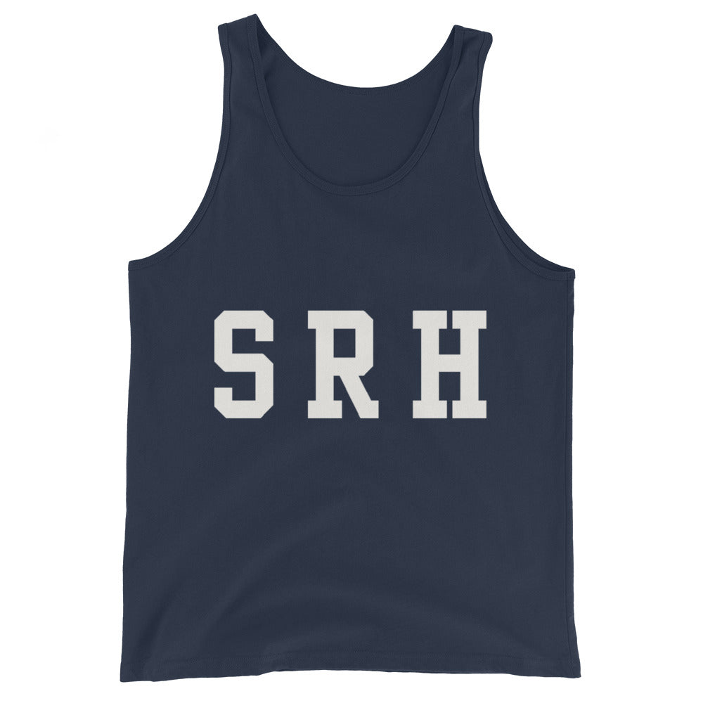 Camiseta de Tirantes SRH Varsity color navy, vista plana