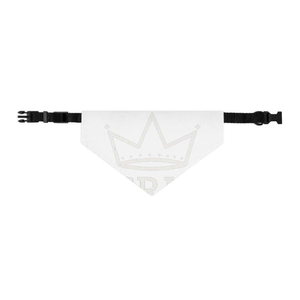 Bandana negra para mascotas Street Royalty con diseño Corona SRH