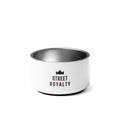 Comedero bowl blanco para mascota con logo Street Royalty