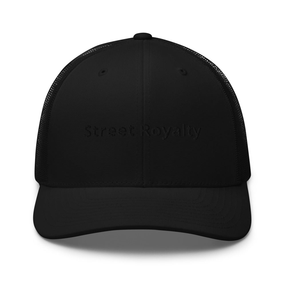 Street Royalty | Gorra Retro Trucker Negra Bordada