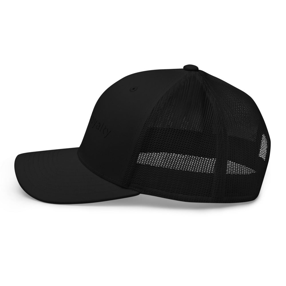 Street Royalty | Gorra Retro Trucker Negra Bordada