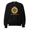 Sudadera negra Marquetería Real con emblema de taracea