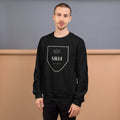 Sudadera Crest SRH — Negro — llevado por modelo