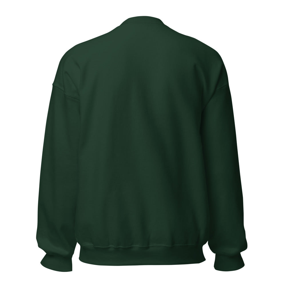 Sudadera Damasco Real verde botella — espalda