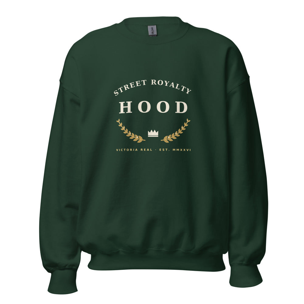 Sudadera Laurel Victoria verde botella — frontal