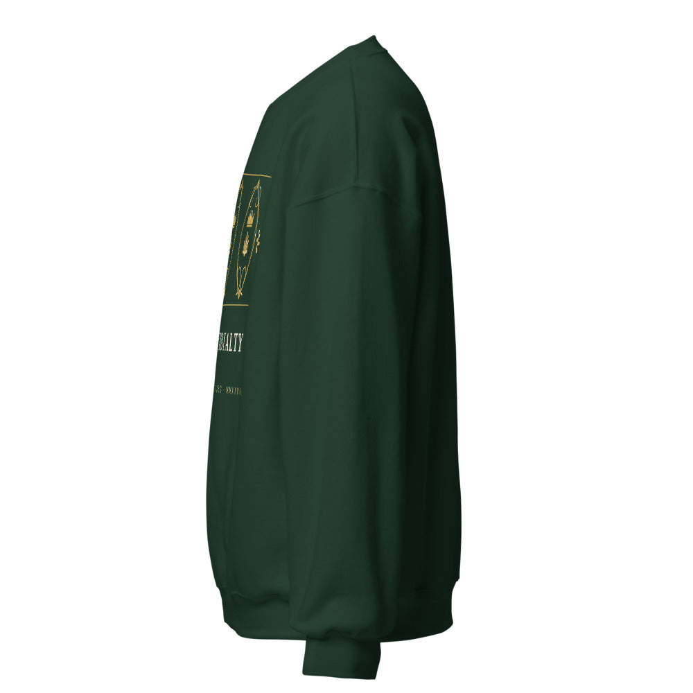 Sudadera Damasco Real verde botella — lateral