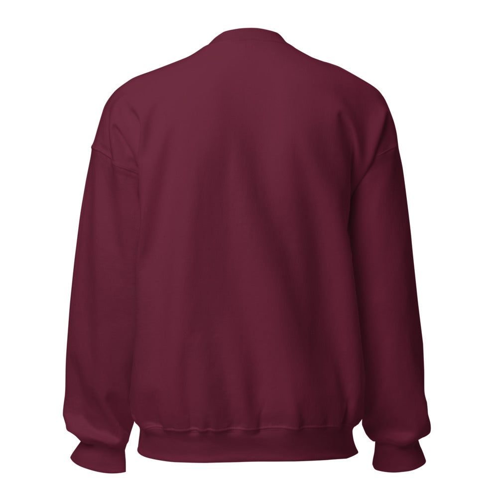 Sudadera Escalera Real granate — espalda