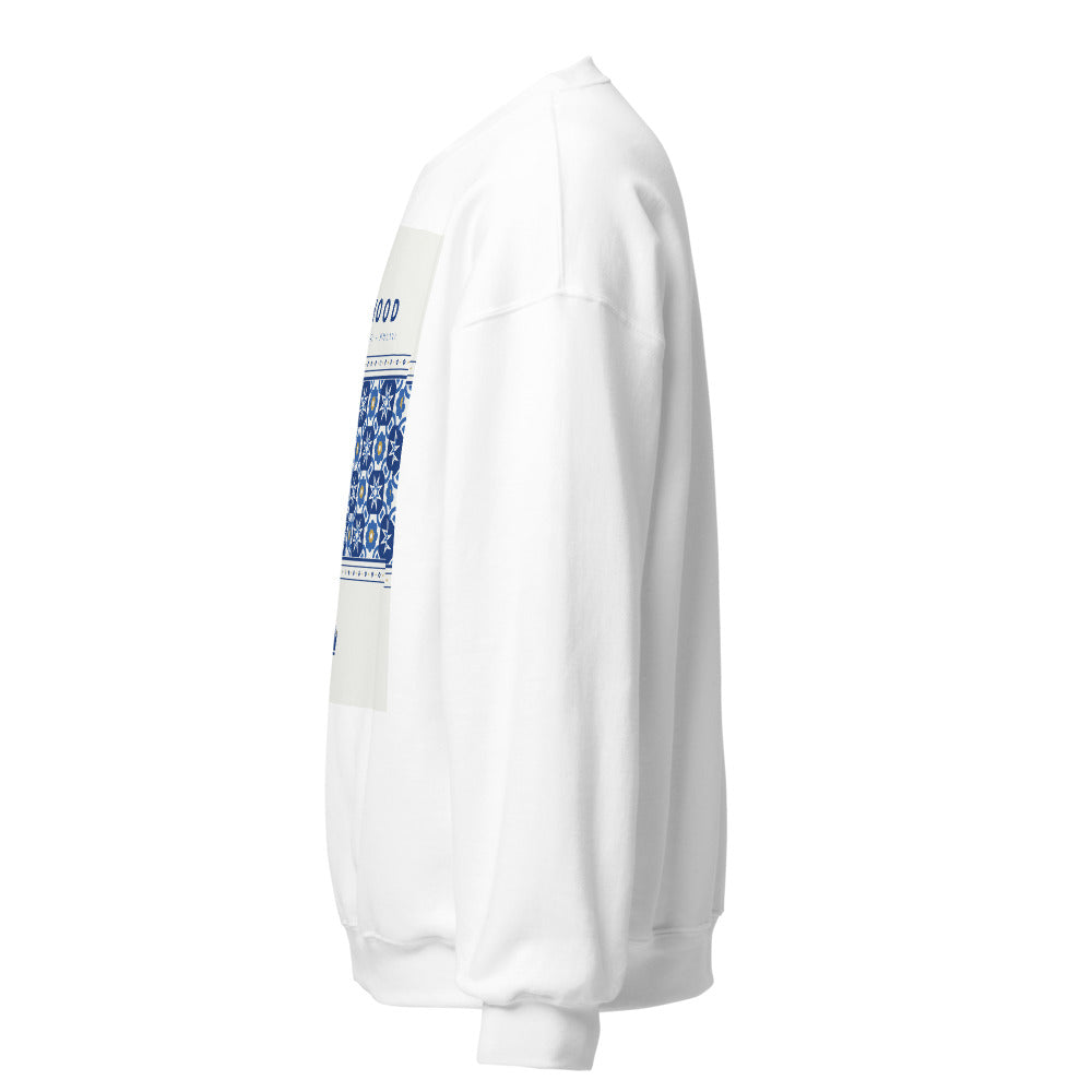 Sudadera Mosaico Real — lateral izquierdo