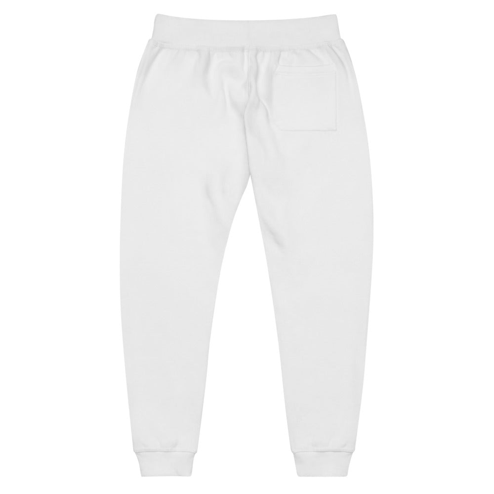 Street Royalty | Sweatpants Fleece Blanco — Wordmark Vertical Blanco