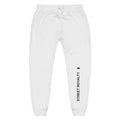 Street Royalty | Sweatpants Fleece Blanco — Wordmark Vertical Blanco