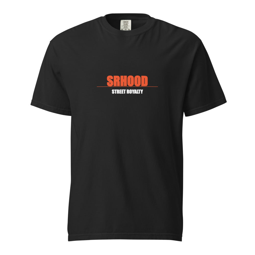 SRHOOD | Camiseta Garment-Dyed Heavyweight Negro — Street Royalty