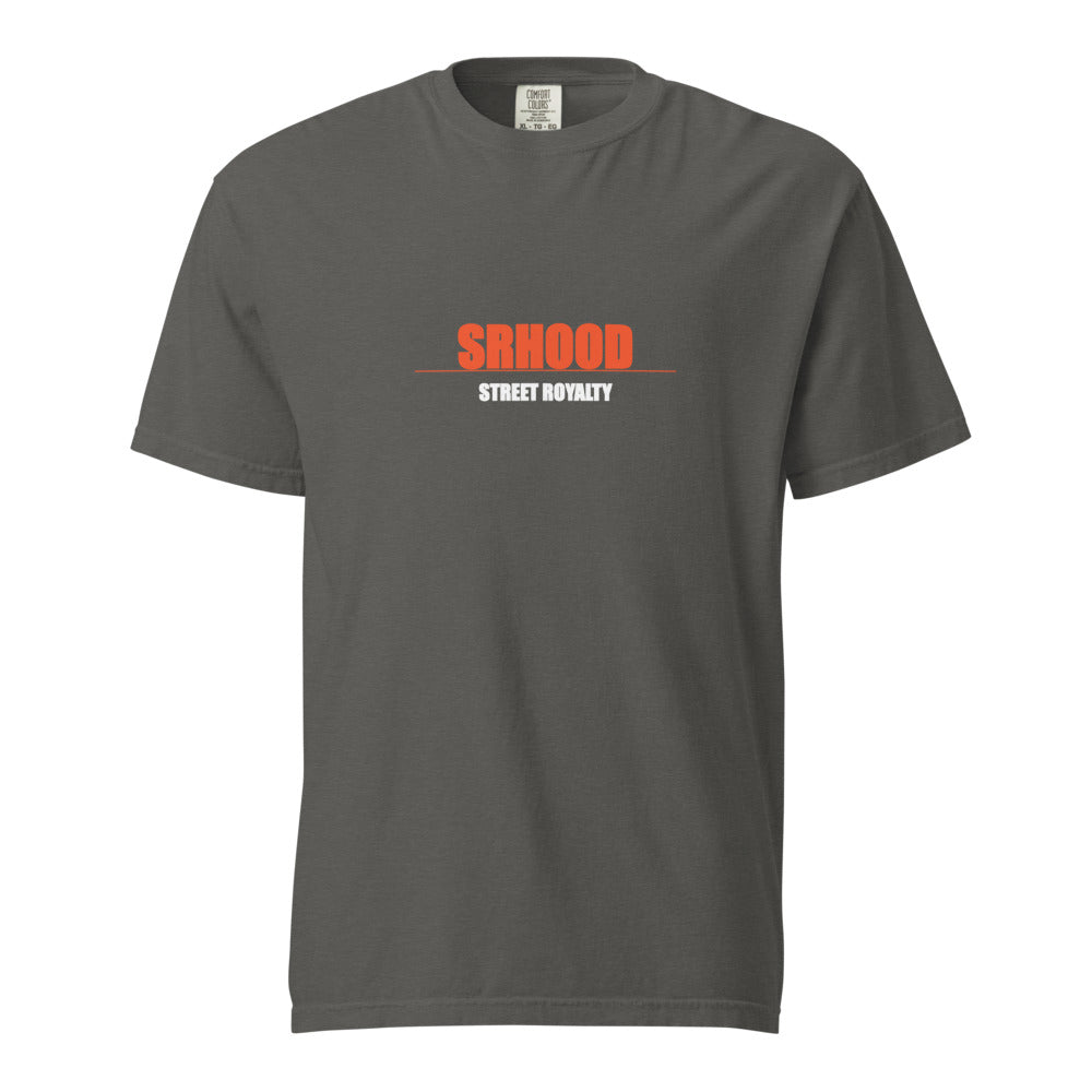 SRHOOD | Camiseta Garment-Dyed Heavyweight Gris Pimienta — Street Royalty