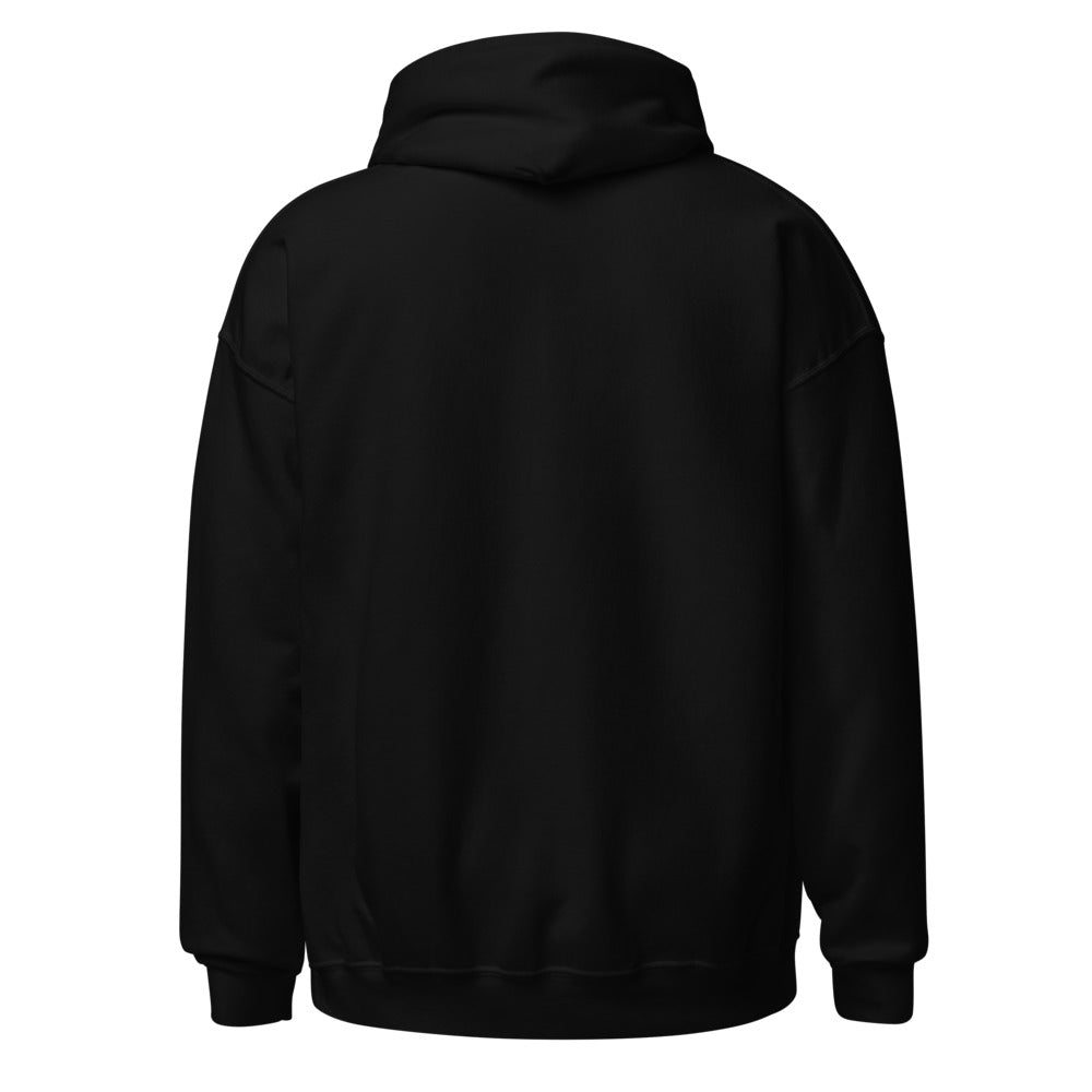 Hoodie Arco College negro, vista trasera