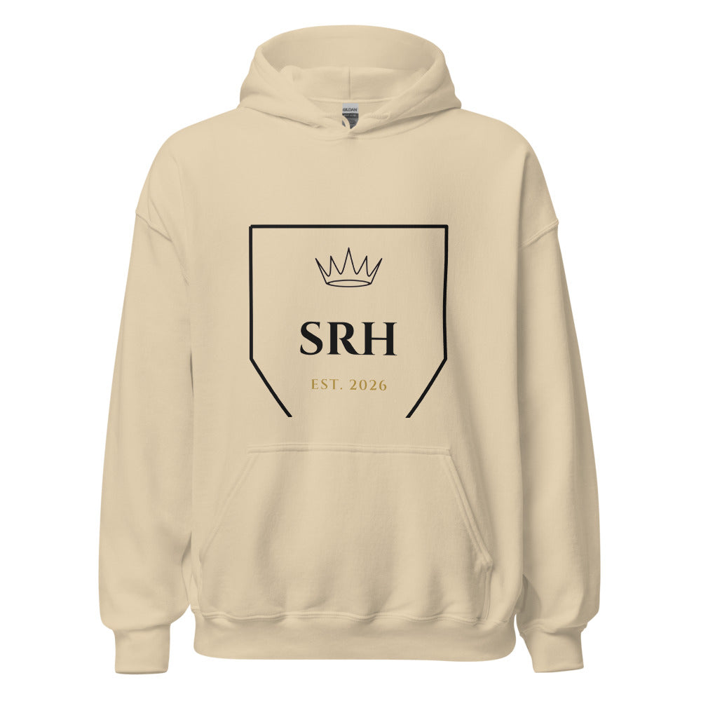 Hoodie Crest SRH arena, vista frontal, escudo pecho central