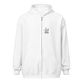 Sudadera cremallera Street Royalty Corona SRH color Blanco, vista frontal modelo