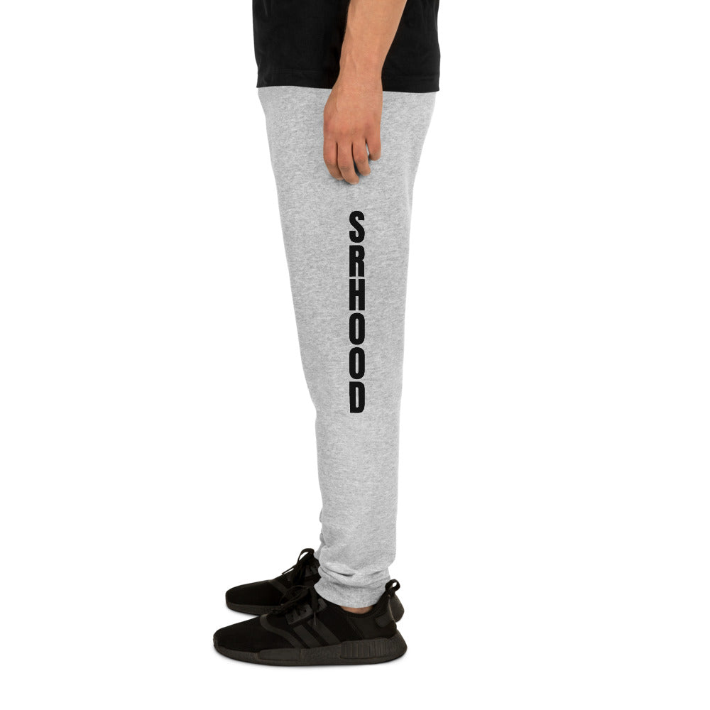 Jogger Street Royalty Vertical SRHOOD gris atlético, detalle estampado lateral pierna