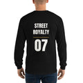 Camiseta manga larga Street Royalty Dorsal 07 color Negro, vista trasera modelo