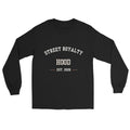 Camiseta manga larga Street Royalty Arco College color Negro, vista plana frontal