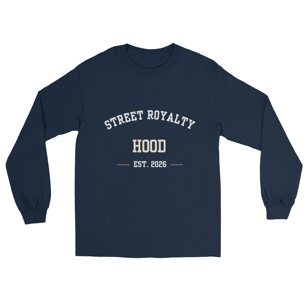 Camiseta manga larga Street Royalty Arco College color Navy, vista plana frontal