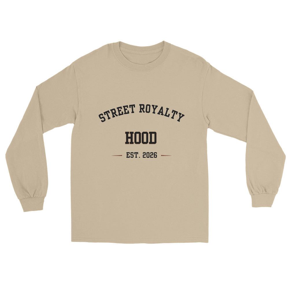 Camiseta manga larga Street Royalty Arco College color Arena, vista plana frontal