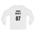 Camiseta manga larga Street Royalty Dorsal 07 color Blanco, vista plana trasera