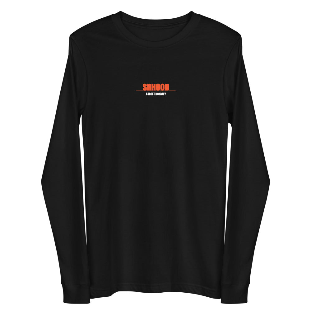 SRHOOD | Camiseta Manga Larga Unisex Negra — Street Royalty