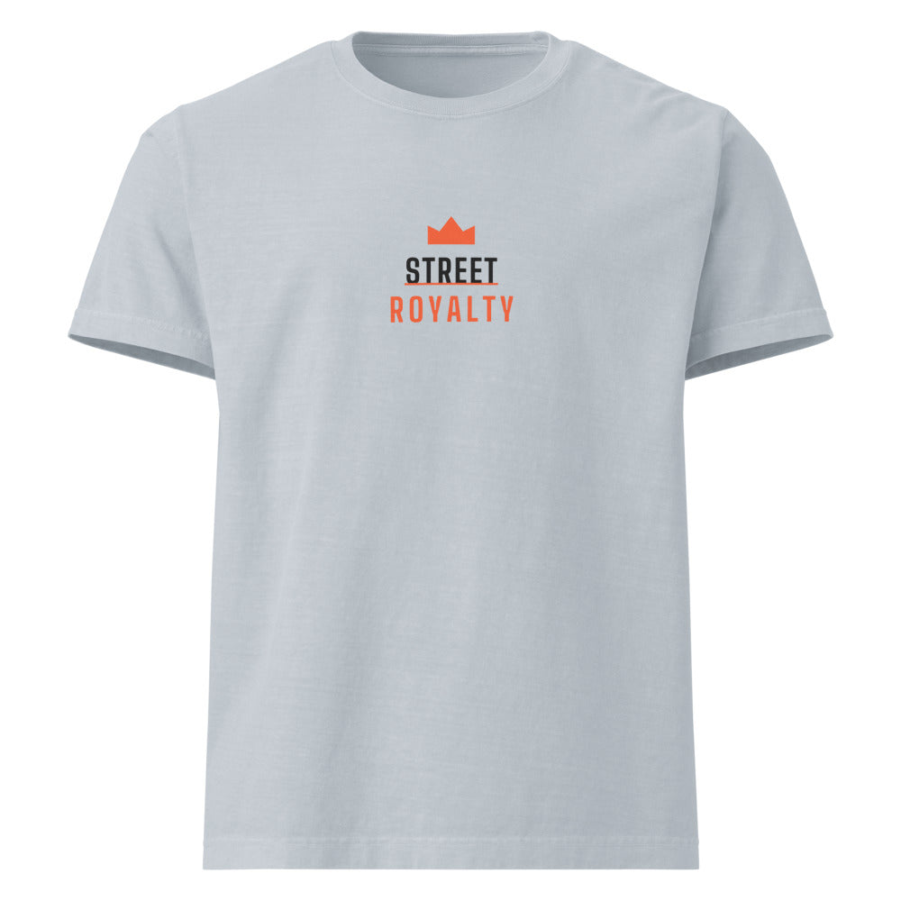 Street Royalty | Camiseta Oversized Denim Claro — Crown Capsule