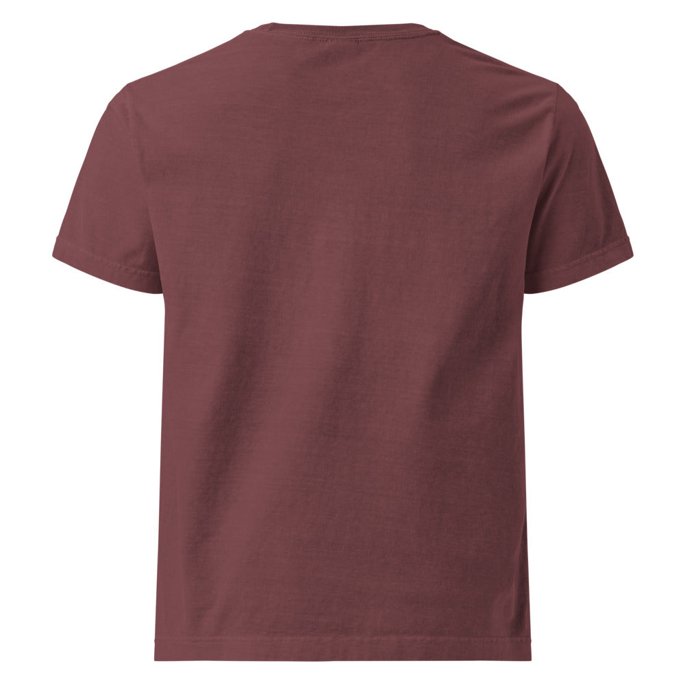 Camiseta Oversized Essential — Granate Lavado