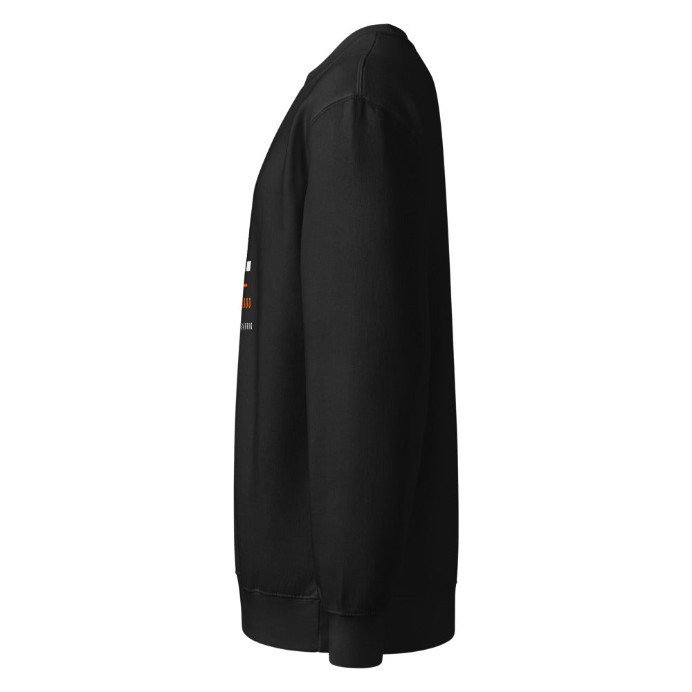 Sudadera crew SRH negra SRHOOD lateral
