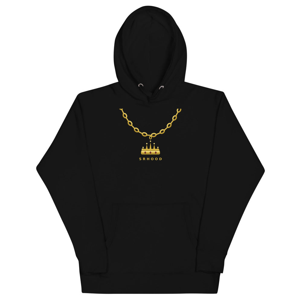 Vista frontal en modelo — Hoodie Cadena de Oro