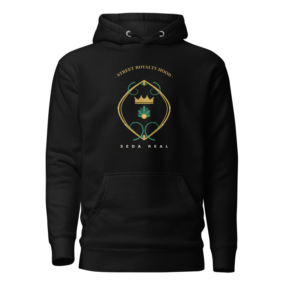 Hoodie Premium Seda Real negro — frontal