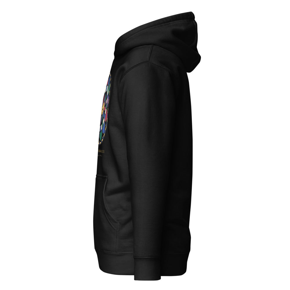 Hoodie Lux Regia — perfil izquierdo