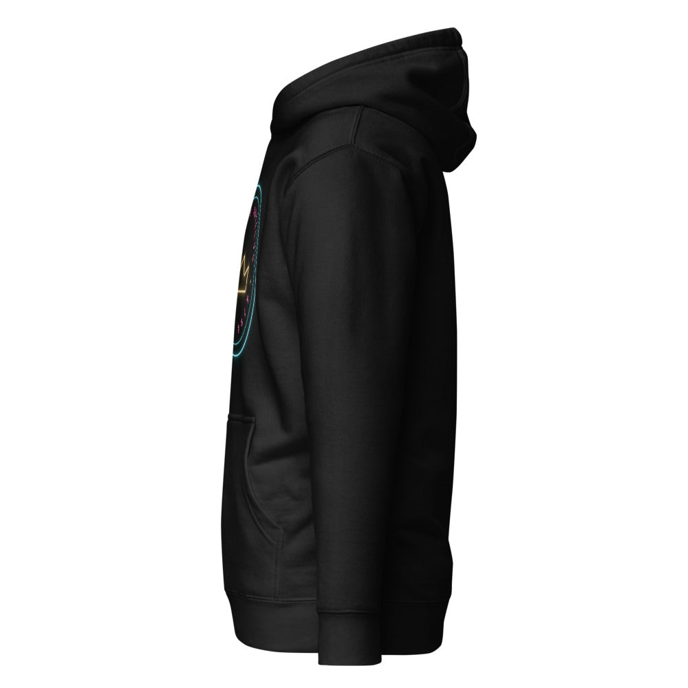 Hoodie Neón 24/7 — perfil izquierdo