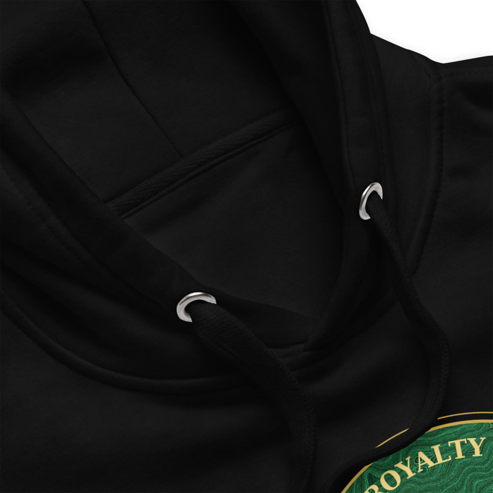 Detalle de tejido del hoodie premium